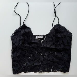 Free People Black Lace Bandeau Intimates